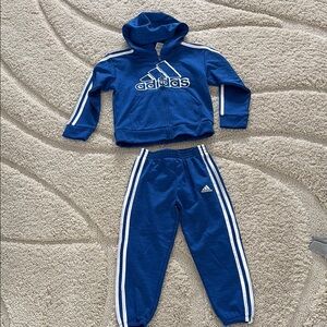 Adidas Kids Blue Tracksuit Set